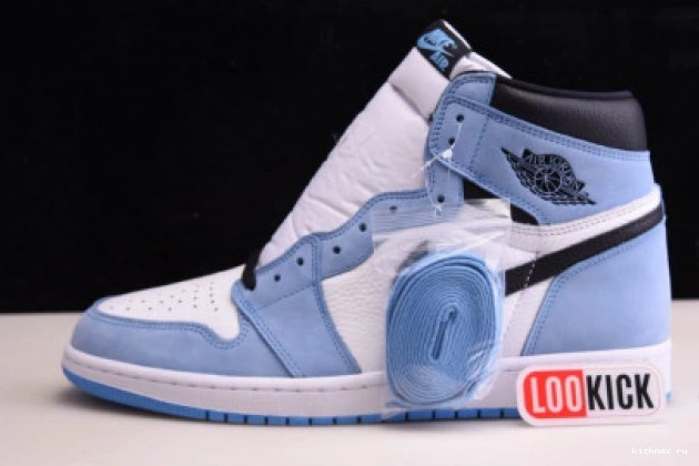 Rep MAX BLACK 1 UNIVERSITY JORDAN WHITE RETRO BLUE AIR HIGH 555088-134 0816